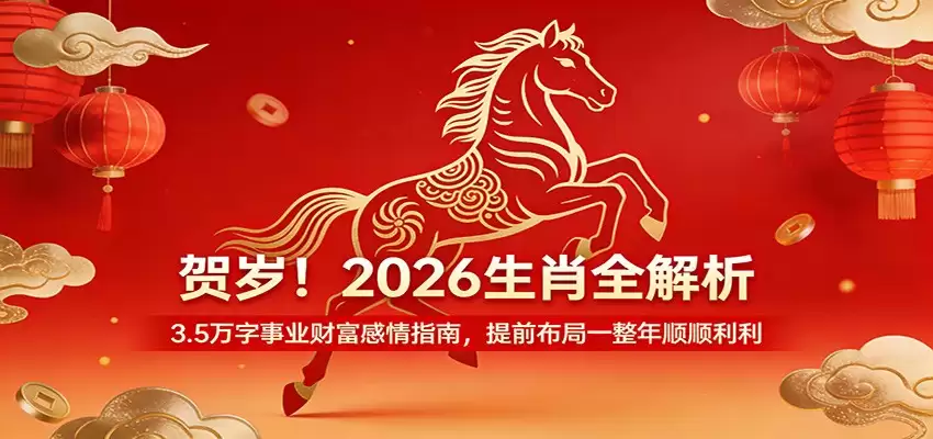 贺岁！2026生肖全解析，3.5万字事业财富感情指南，提前布局一整年顺顺利利-尊多创业网