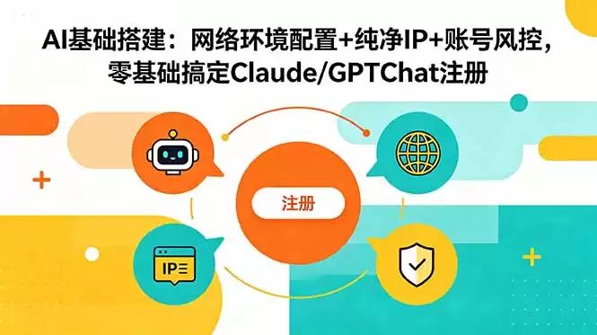 （18865期）AI基础搭建：网络环境配置+纯净IP+账号风控，零基础搞定Claude/GPTChat注册-尊多创业网