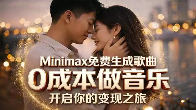 （18401期）Minimax免费生成歌曲实测！0成本做音乐，说唱流行Lofi一键生成-尊多创业网