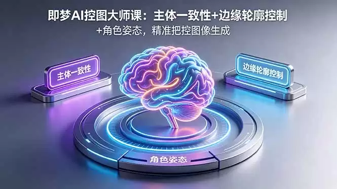 （18619期）即梦AI控图大师课：主体一致性+边缘轮廓控制+角色姿态，精准把控图像生成-尊多创业网