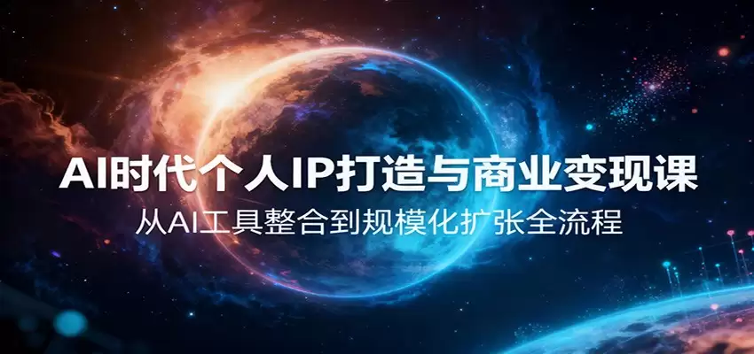 AI时代个人IP打造与商业变现课，从AI工具整合到规模化扩张全流程-尊多创业网