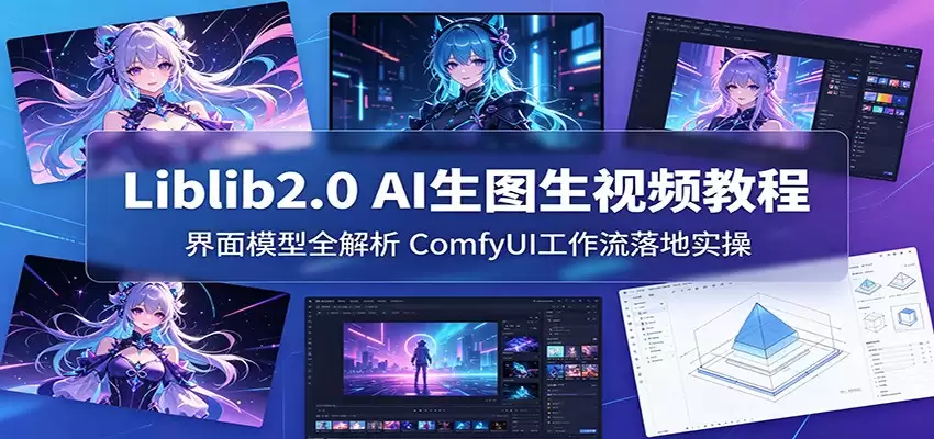 Liblib2.0 AI生图生视频教程：界面模型全解析，ComfyUI工作流落地实操-尊多创业网