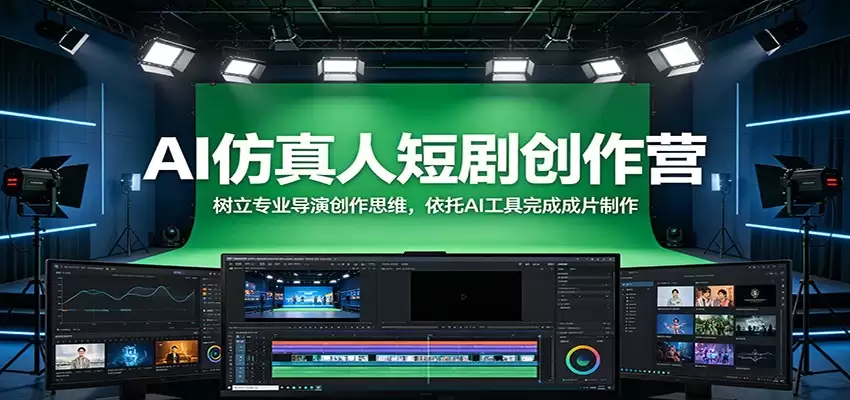 AI仿真人短剧创作营：树立专业导演创作思维，依托AI工具完成成片制作-尊多创业网