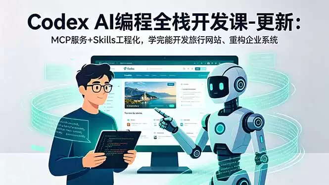 （18858期）Codex AI编程全栈开发课-更新：MCP服务+Skills工程化，学完能开发旅行网站、重构企业系统-尊多创业网