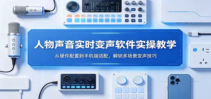 人物声音实时变声软件实操教学：从硬件配置到手机端适配，解锁多场景变声技巧-尊多创业网