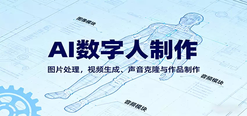 AI永生数字人制作教程：图片处理，视频生成、声音克隆与作品制作-尊多创业网
