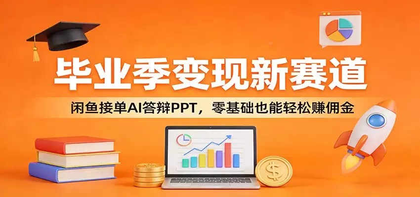 毕业季变现新赛道：闲鱼接单AI答辩PPT，零基础也能轻松赚佣金-尊多创业网