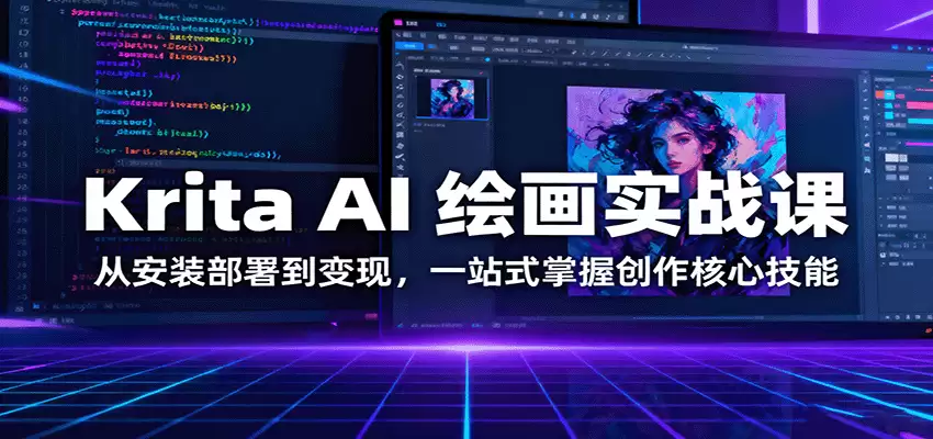 Krita AI 绘画实战课：从安装部署到变现，一站式掌握创作核心技能-尊多创业网