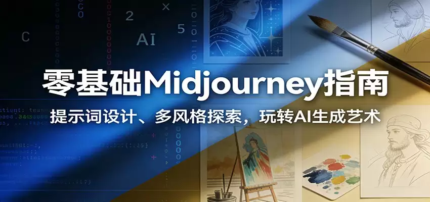 零基础Midjourney指南：提示词设计、多风格探索，玩转AI生成艺术-尊多创业网