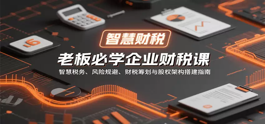 老板必学企业财税课：智慧税务、风险规避、财税筹划与股权架构搭建指南-尊多创业网