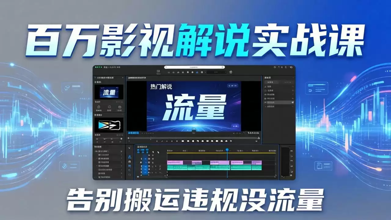 （17877期）百万影视解说实战课：告别搬运违规没流量，AI文案+配音+剪映，做出能上热门的解说视频-尊多创业网