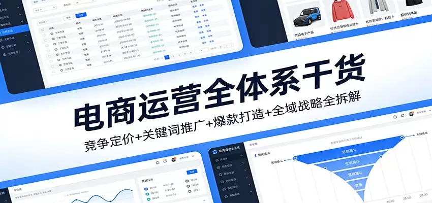 电商运营全体系干货，竞争定价+关键词推广+爆款打造+全域战略全拆解-尊多创业网