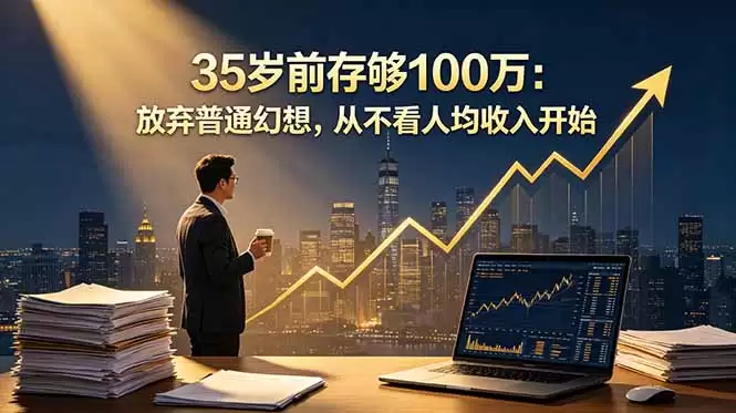 （18689期）35岁前存够100万：放弃普通幻想，从不看人均收入开始-尊多创业网