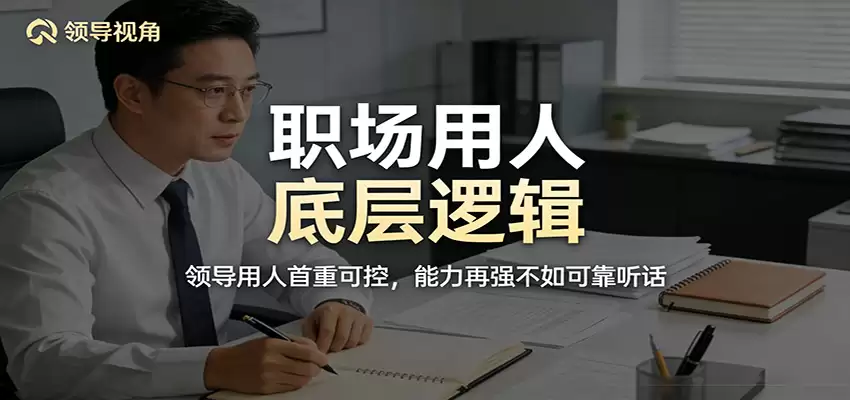 公众号付费文章：职场用人底层逻辑，领导用人首重可控，能力再强不如可靠听话-尊多创业网
