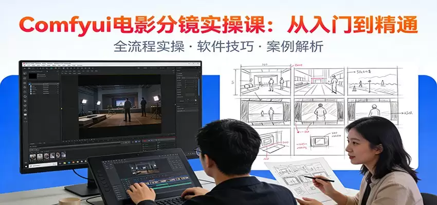 ComfyUI电影分镜实操课：分镜一致性，全流程AI视频制作，零基础也能做专业分镜-尊多创业网