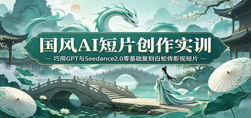 国风AI短片创作实训：巧用GPT与Seedance2.0零基础复刻白蛇传影视短片-尊多创业网
