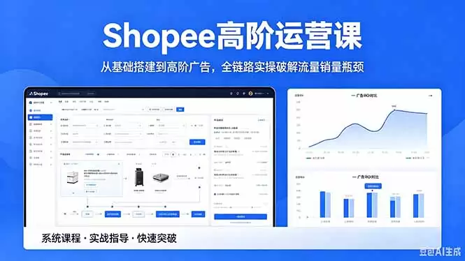 （18499期）Shopee高阶运营课-2026年5月更新，从基础搭建到高阶广告，全链路实操破流量销量瓶颈-尊多创业网