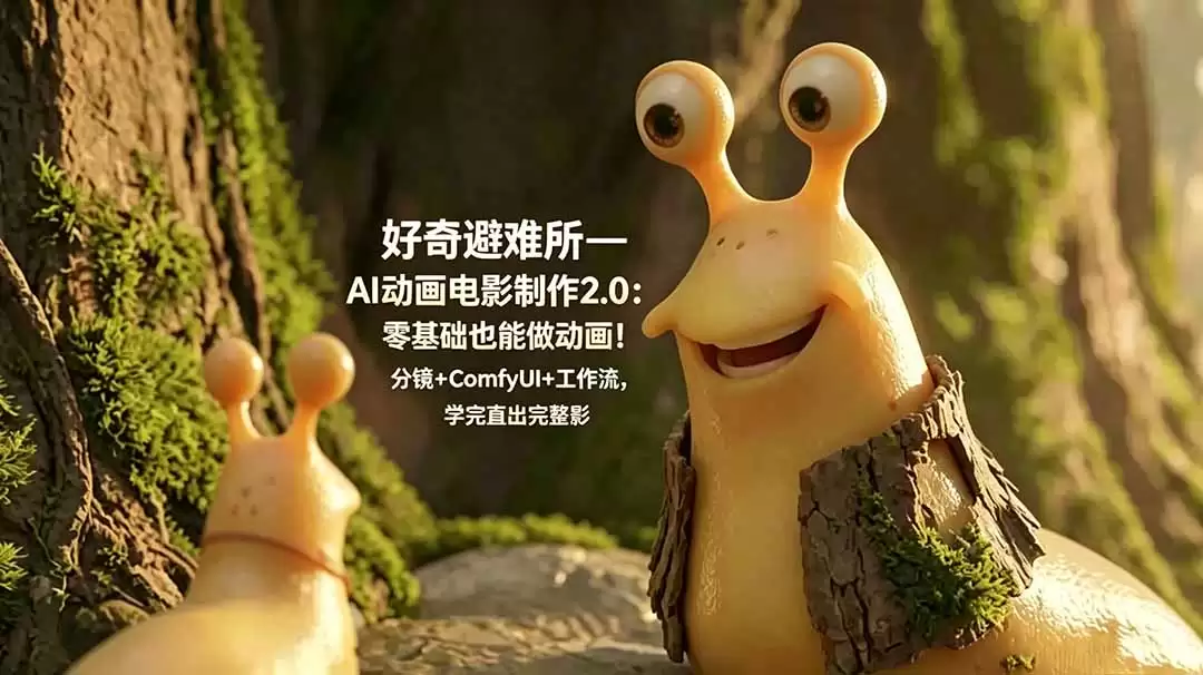 （18924期）好奇避难所—AI动画电影制作2.0：零基础也能做动画！分镜+ComfyUI+工作流，学完直出完整影片-尊多创业网