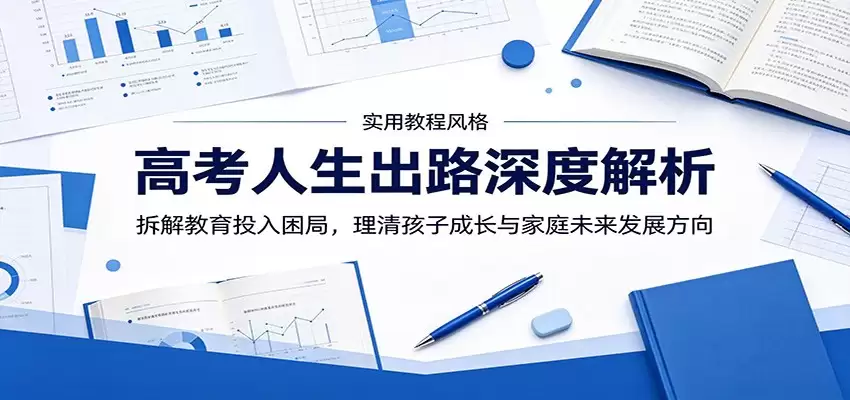高考人生出路深度解析：拆解教育投入困局，理清孩子成长与家庭未来发展方向-尊多创业网