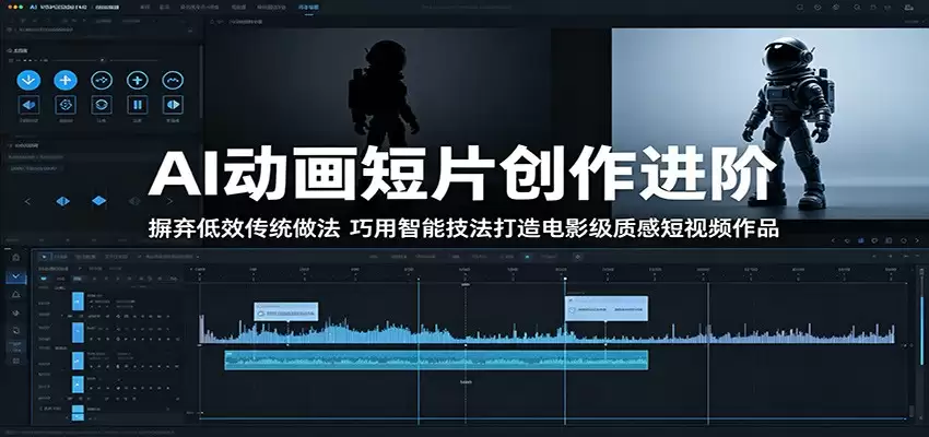 AI动画短片创作进阶：摒弃低效传统做法，巧用智能技法打造电影级质感短视频作品-尊多创业网