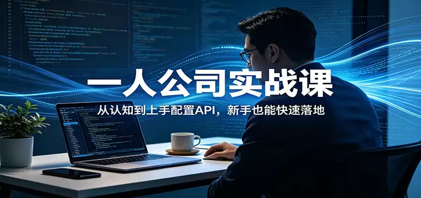 一人公司实战课：从认知到上手配置API，新手也能快速落地-尊多创业网