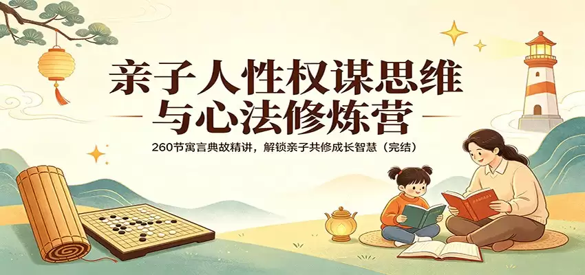 亲子人性权谋思维与心法修炼营：260节寓言典故精讲，解锁亲子共修成长智慧（完结）-尊多创业网