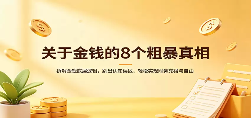 关于金钱的8个粗暴真相：拆解金钱底层逻辑，跳出认知误区，轻松实现财务充裕与自由-尊多创业网