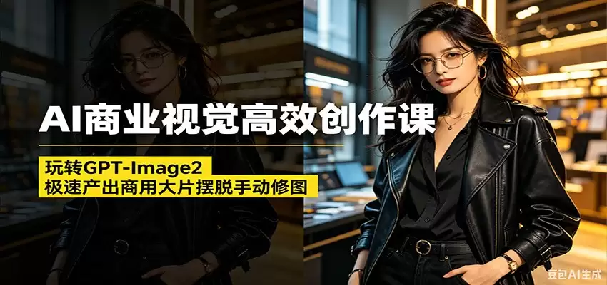 AI商业视觉高效创作课：玩转GPT-Image2，极速产出商用大片摆脱手动修图-尊多创业网