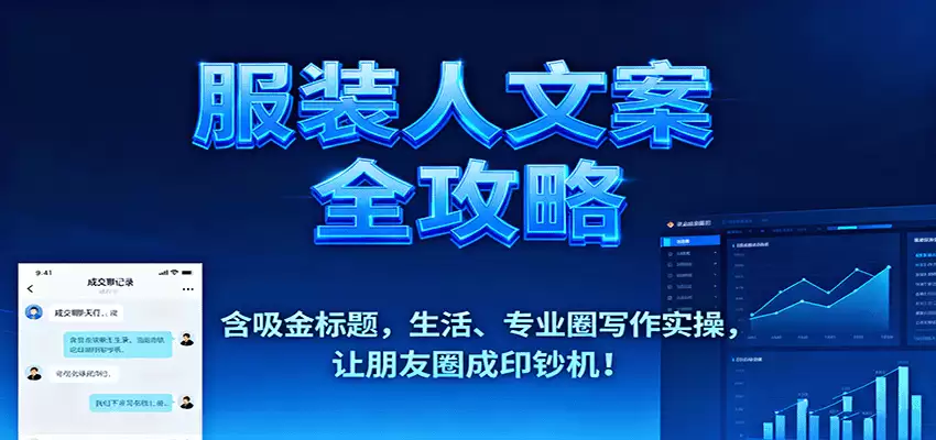 服装人文案全攻略，含吸金标题，生活、专业圈写作实操，让朋友圈成印钞机！-尊多创业网