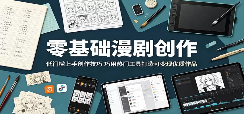 零基础漫剧创作：低门槛上手创作技巧，巧用热门工具打造可变现优质作品-尊多创业网