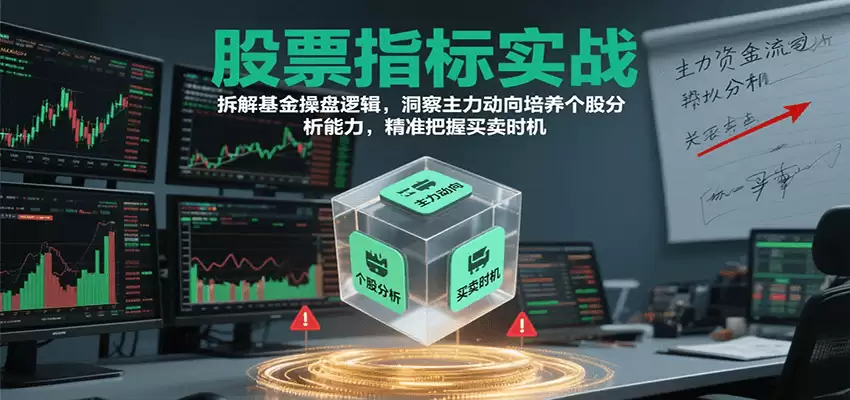 股票指标实战，基金操盘逻辑拆解，洞察主力动向培养个股分析能力把握买卖时机（更新）1-尊多创业网