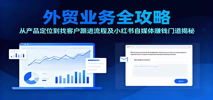 外贸业务全攻略：从产品定位到找客户跟进流程及小红书自媒体赚钱门道揭秘-尊多创业网
