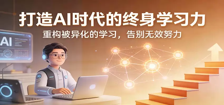 打造AI时代的终身学习力：重构被异化的学习，告别无效努力-尊多创业网