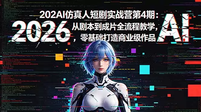 （18656期）2026AI仿真人短剧实战营第4期：从剧本到成片全流程教学，零基础打造商业级作品-尊多创业网