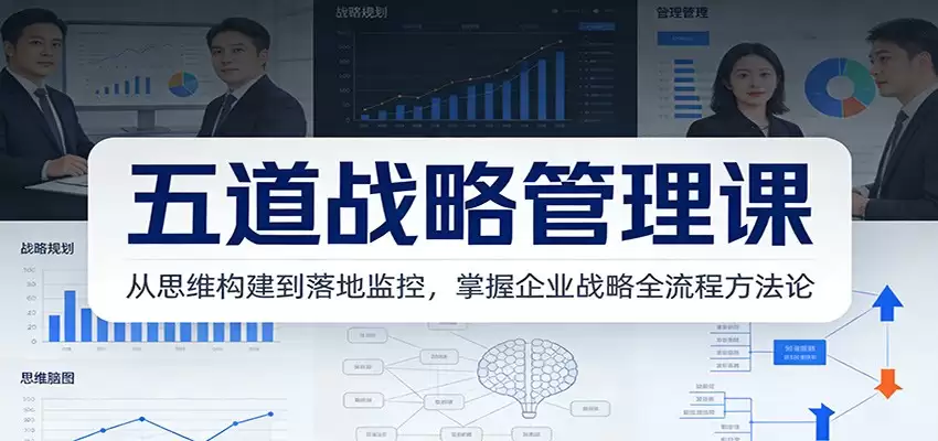 五道战略管理课：从思维构建到落地监控，掌握企业战略全流程方法论-尊多创业网