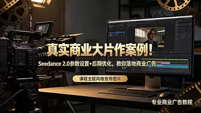 (18484期)真实商业大片作案例!Seedance 2.0参数设置+后期优化,教你落地商业广告