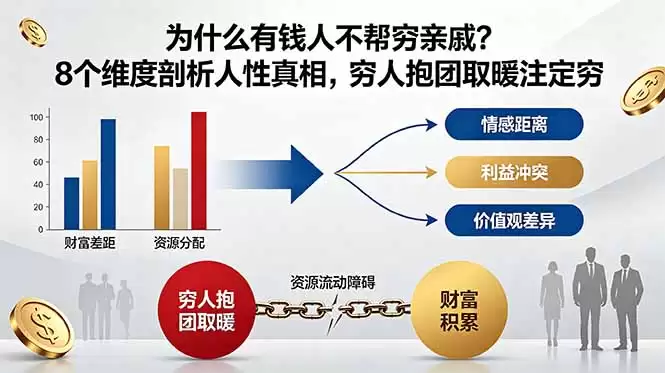 (18932期)付费文章:为什么有钱人不帮穷亲戚?8个维度剖析人性真相,穷人抱团取暖注定穷-尊多创业网