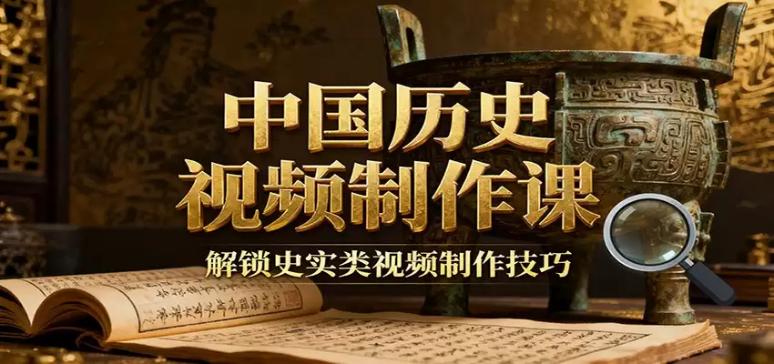 中国历史视频制作课：疆域地图集+参考文案+练习素材，解锁史实类视频制作技巧-尊多创业网