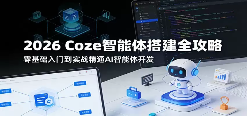 2026 Coze智能体搭建全攻略：零基础入门到实战精通AI智能体开发-尊多创业网
