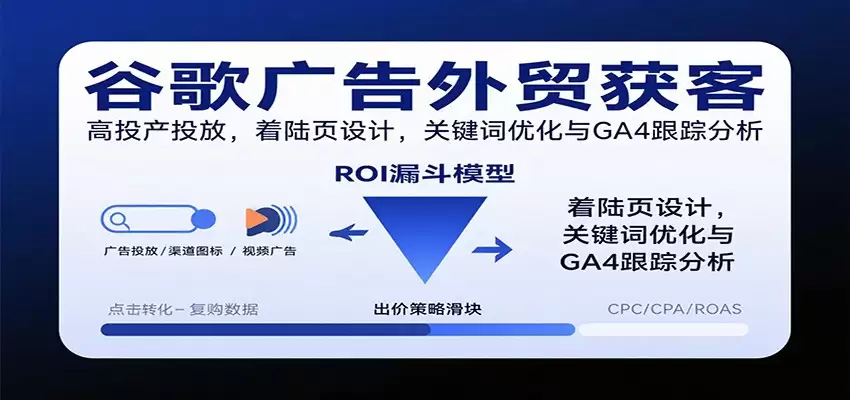 谷歌广告外贸获客，高投产投放，着陆页设计，关键词优化与GA4跟踪分析-尊多创业网