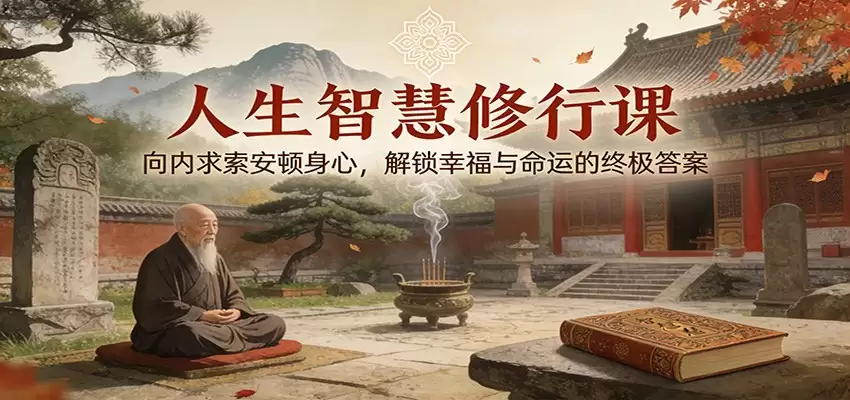 人生智慧修行课：向内求索安顿身心，解锁幸福与命运的终极答案-尊多创业网