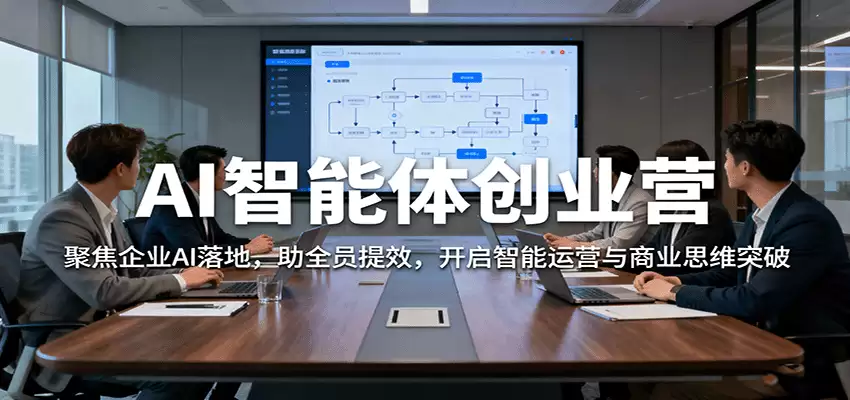 AI智能体创业营：聚焦企业AI落地，助全员提效，开启智能运营与商业思维突破-尊多创业网