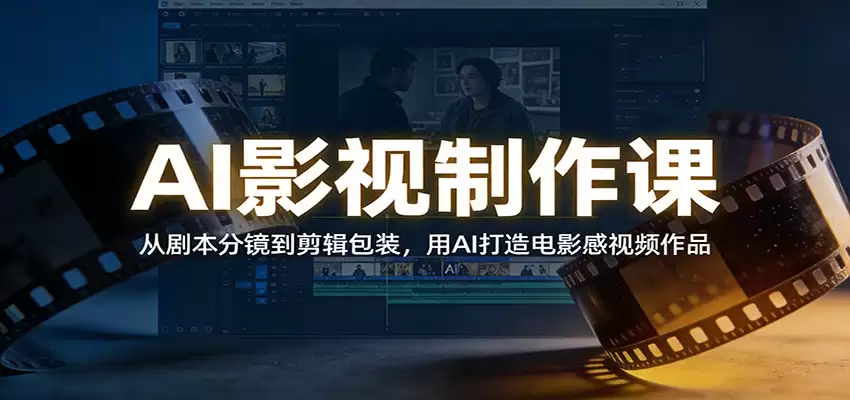 AI影视制作课：从剧本分镜到剪辑包装，用AI打造电影感视频作品-尊多创业网