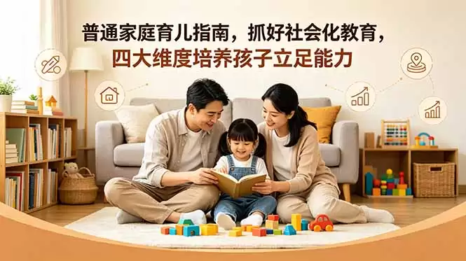 （18755期）付费文章：普通家庭育儿指南，抓好社会化教育，四大维度培养孩子立足能力-尊多创业网