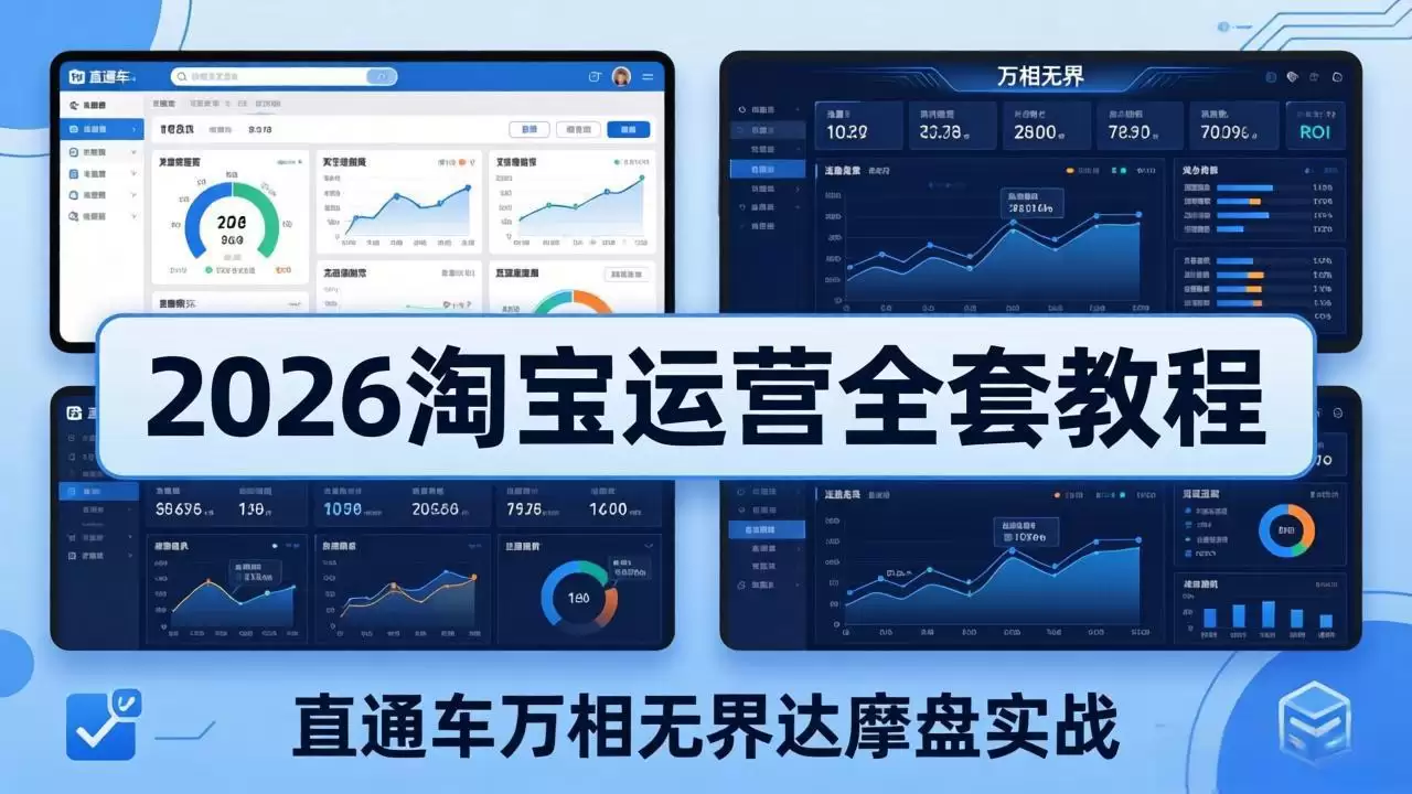 （18373期）2026淘宝运营全套教程(更新5月8日)，直通车万相无界达摩盘实战，从基础到进阶提升流量转化-尊多创业网