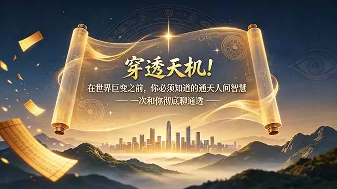（第19063期）付费文章：洞悉天机！在世界发生巨变之前，我们将与您深入探讨您必须了解的普世智慧。-尊多创业网
