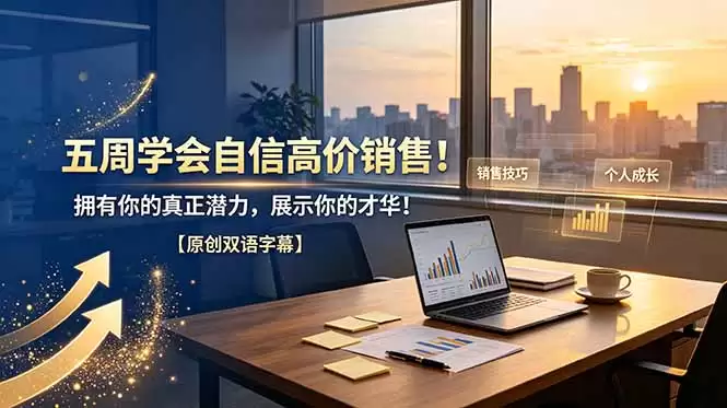 （第19071期）五周学会自信高价销售！拥有你真正的潜力，展现你的才华！【原版双语字幕】-尊多创业网