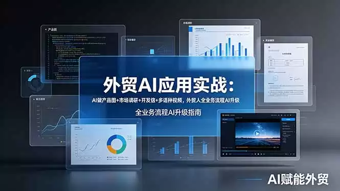 （第19082期）人工智能在外贸中的实际应用：AI产品图纸+市场调研+开发信+多语言视频，外贸人整个业务流程AI升级-尊多创业网
