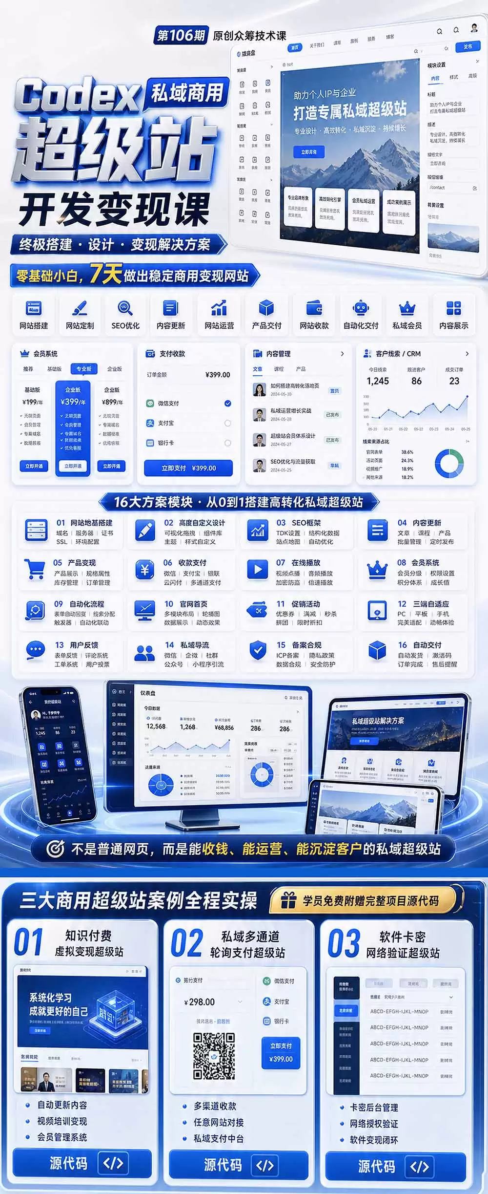 （第19087期）Codex私域商业超级站AI开发与变现课程第106期-更新：不是一个普通的网站，而是一个可以收钱、可以运营、可以吸引客户的私域超级站