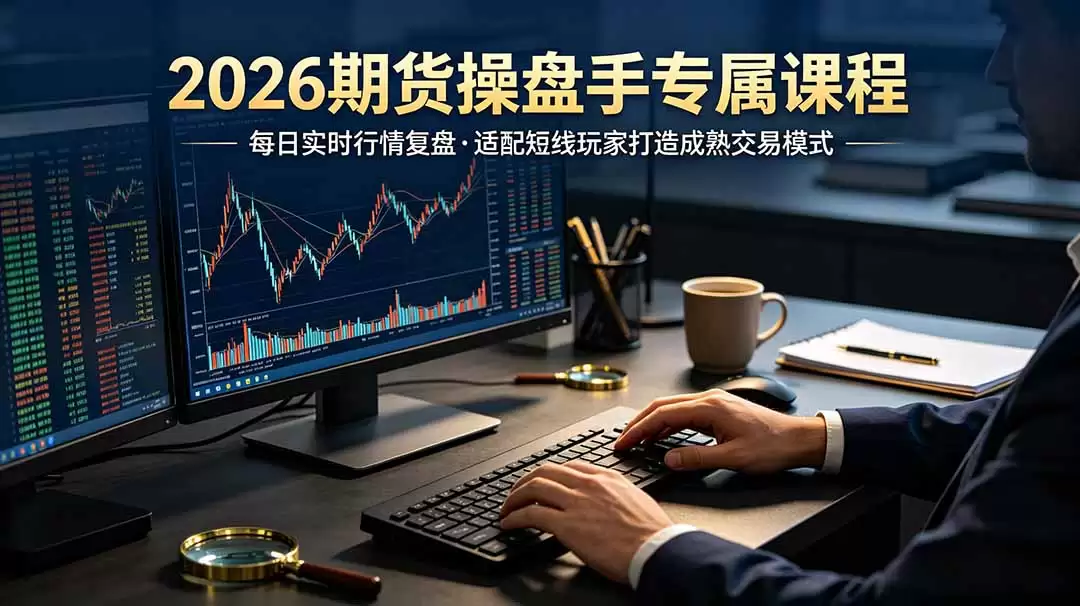 （第19093期）2026期货交易者专属课程-6月更新，每日实时行情回顾，适合短线玩家打造成熟的交易模式-尊多创业网
